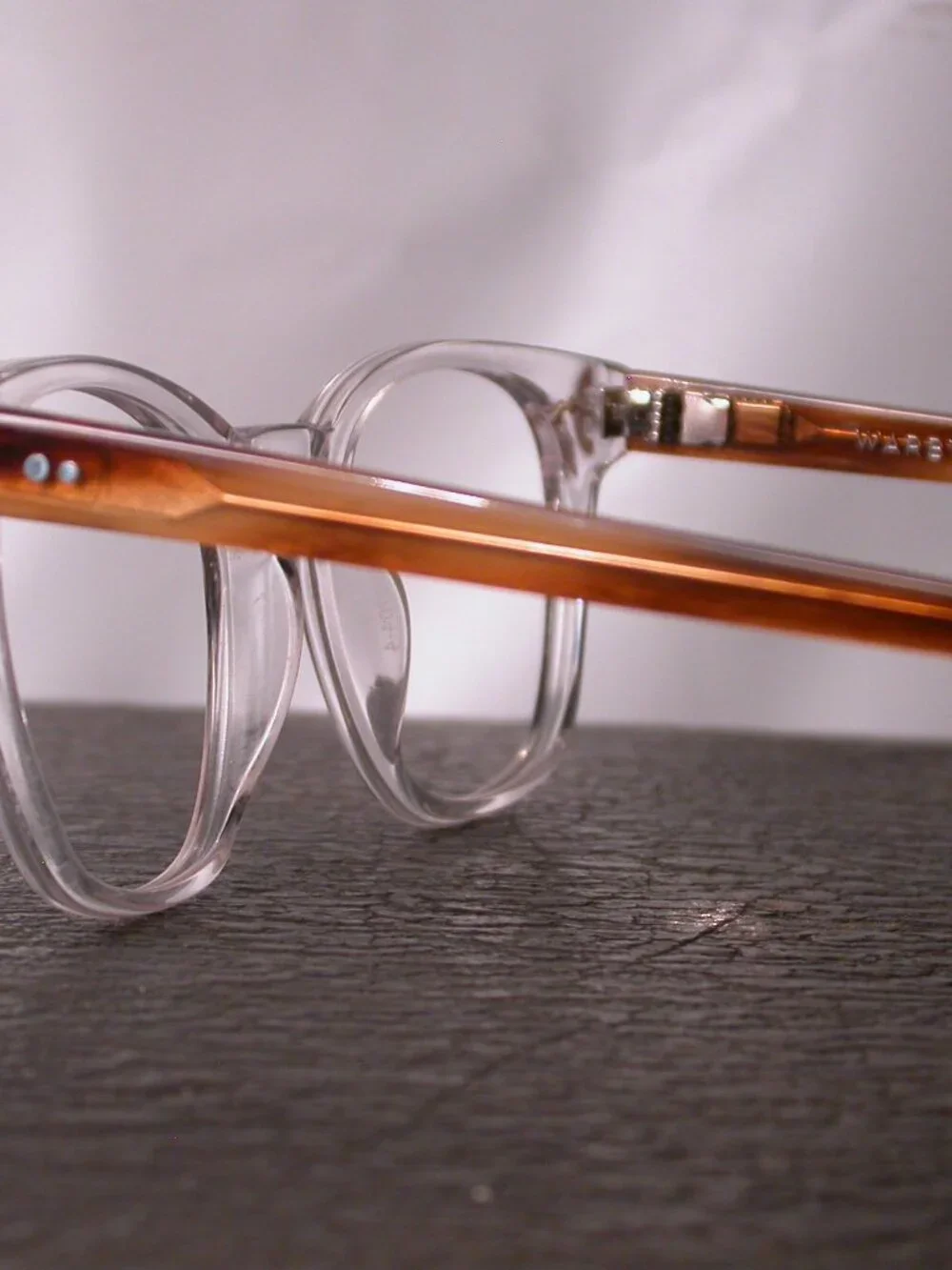 Warby Parker Felix N Crystal Clear Tortoise Eyeglasses Frames